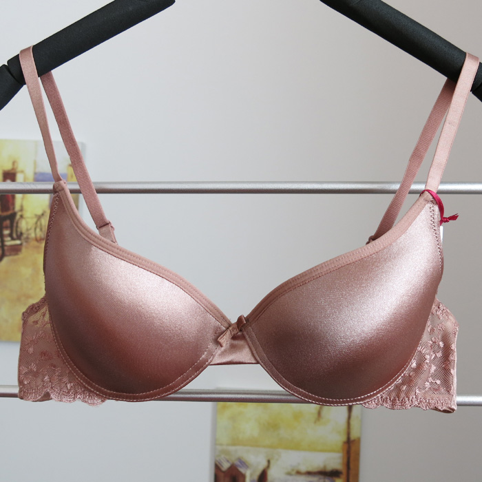 23b satin thin cup glossy t-shirt bra 75a75b80a80b85a85b