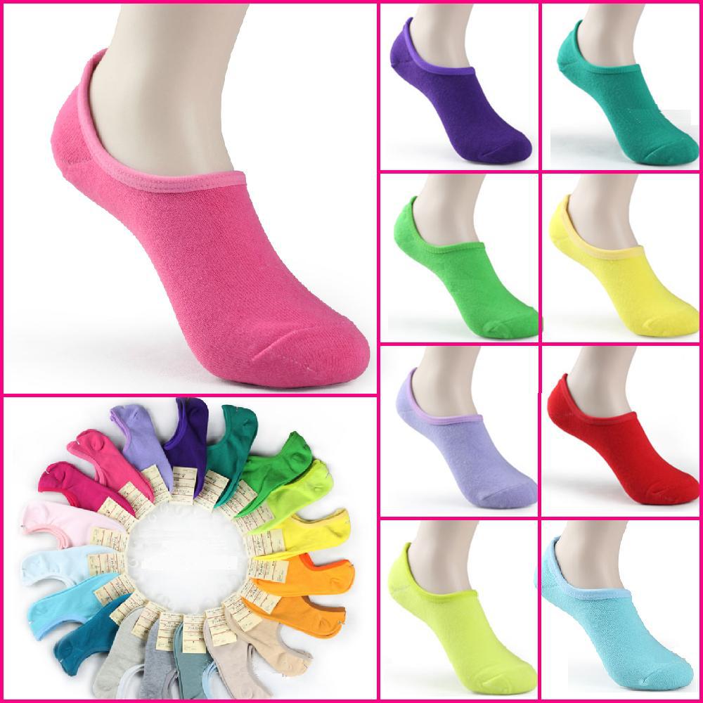 24 Candy color Hot selling Korea women's high quality cotton boat socks 20 pairs/lot A009