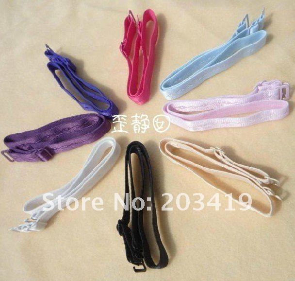 245pair free shippingLadies fashion Sexy Style ADJUSTABLE BRA BELT SHOULDER STRAP multi color available simple desgin Good