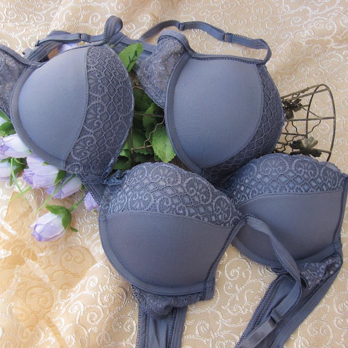 24a skin to skin blue lace thick thin bra 80b cup small