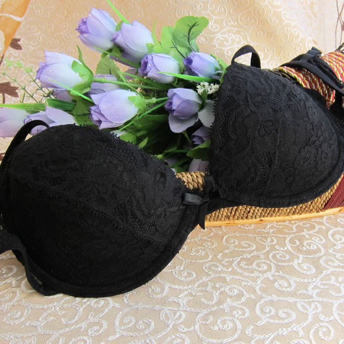 24b single-bra hm lace underwear thick thin cup 70a80c