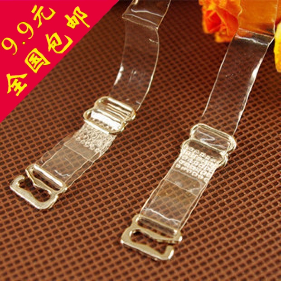 2574 transparent all-match steel buckle invisible underwear belt bra shoulder strap invisible shoulder strap