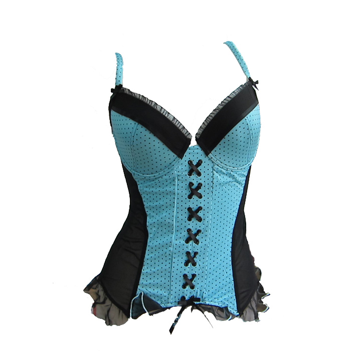 25d shopping cart ac three-color dot lace spaghetti strap one piece underwear 75abc80d cup large