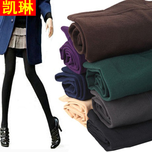 2800d plus velvet pull maoku autumn and winter pantyhose women's socks candy color legging