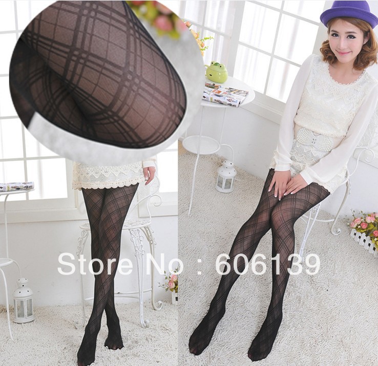 2852 Korea edition silk stockings 3 # mesh jacquard hosiery tights 5pcs/lot Free Shipping