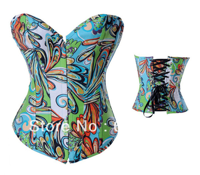 2878 Dropshiping Women intimates sexy lingerie denim Corset wholesale