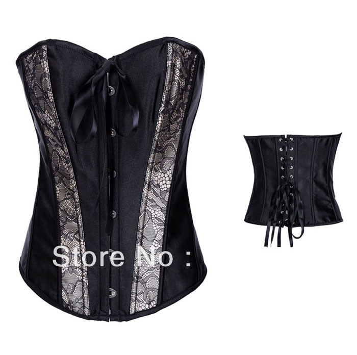 2894 Dropshiping Women intimates sexy lingerie satin Corset wholesale