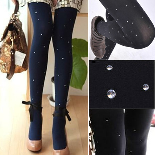 2912 sparkling diamond sparkling diamond rhinestone rhinestones diamond pantyhose stockings brushed ankle length trousers