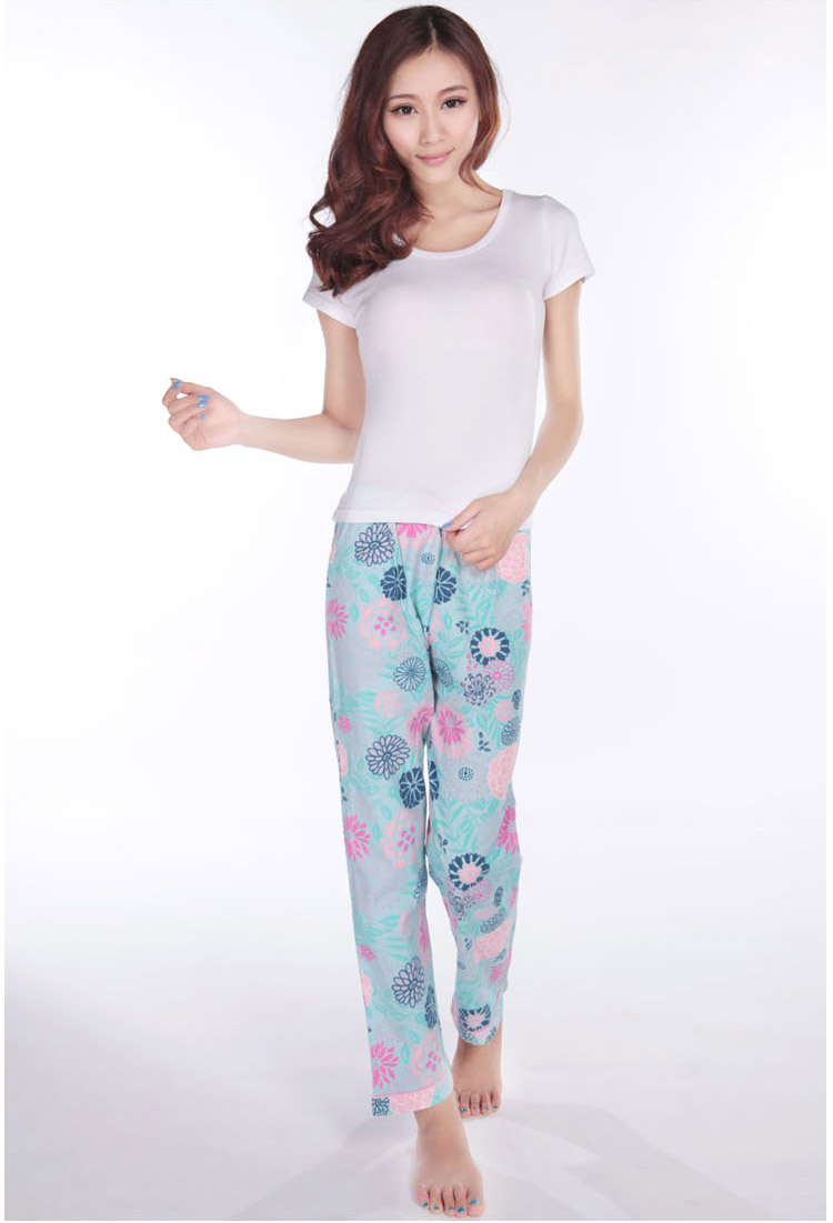 2g 2013 100% cotton print pajama pants spring women trousers casual lounge pants