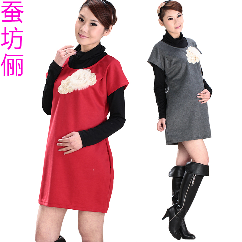 2g maternity All-match 2013 spring vest  clothing  vest pocket one-piece dress