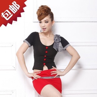 2g Stewardess uniforms professional set clothes ktv work wear sauna, pediluvium work wear uniform suit