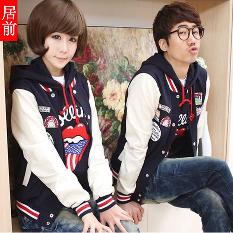 2g Women's autumn and winter lovers c3451 plus size long-sleeve outerwear sweatshirt baseball uniform cardigan