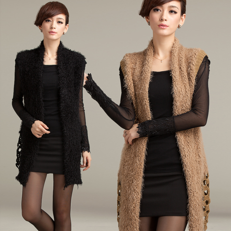 2h1 Autumn  elegant handmade crochet medium-long cutout  outerwear cardigan cape women's sweater party birthday dress