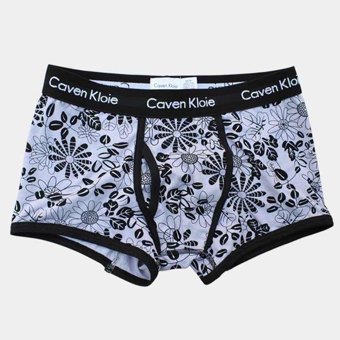 2pcs free shipping -  hot-selling classic print male boxer panties 100% cotton underwear sexy eco-friendly print