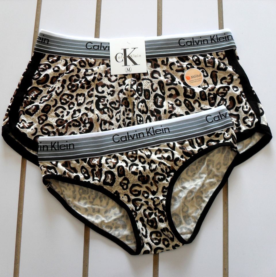 2pcs/lot 2013 modal lovers panties personalized low-waist male female trigonometric 100% cotton leopard print set