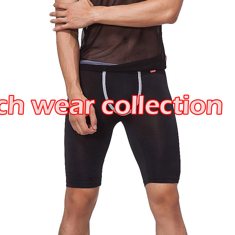2pcs/lot Looch men knee-length pants home casual men capris elastic internality tights men's half pants