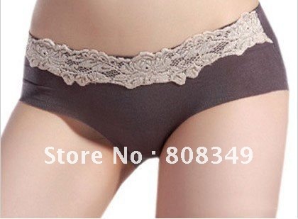 2pcs set Sexy Lady Lace Underwear Cozy Lingerie Panties Briefs apricot /Black /purple /jujube / gray/ light purple free shipping