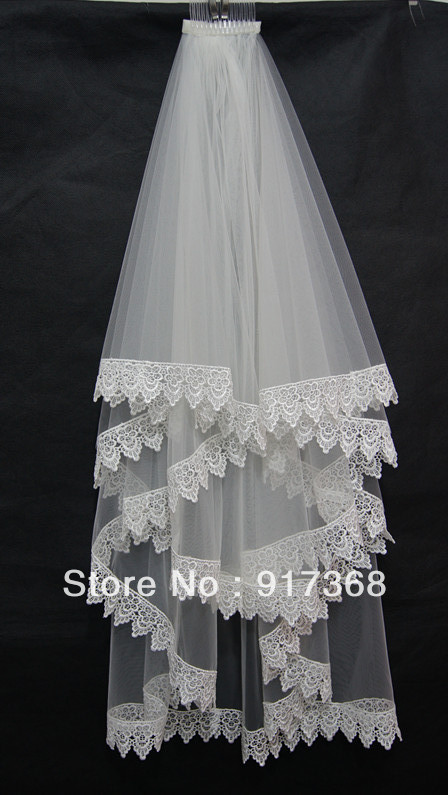 2T White/ivory Elbow Wedding Gown Bridal Veil