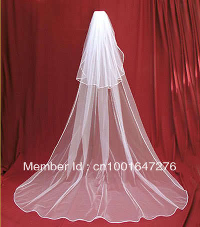 2t white ivory wedding bridal Accessories veil 3m comb