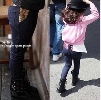3~10years Girl 5pcs/lot Fashion leggings summer clothes Girls jeans children pants free shipping