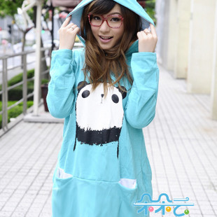 3.26 Promot Spring and autumn maternity clothing big panda with a hood 100% long-sleeve cotton casual top ys-122