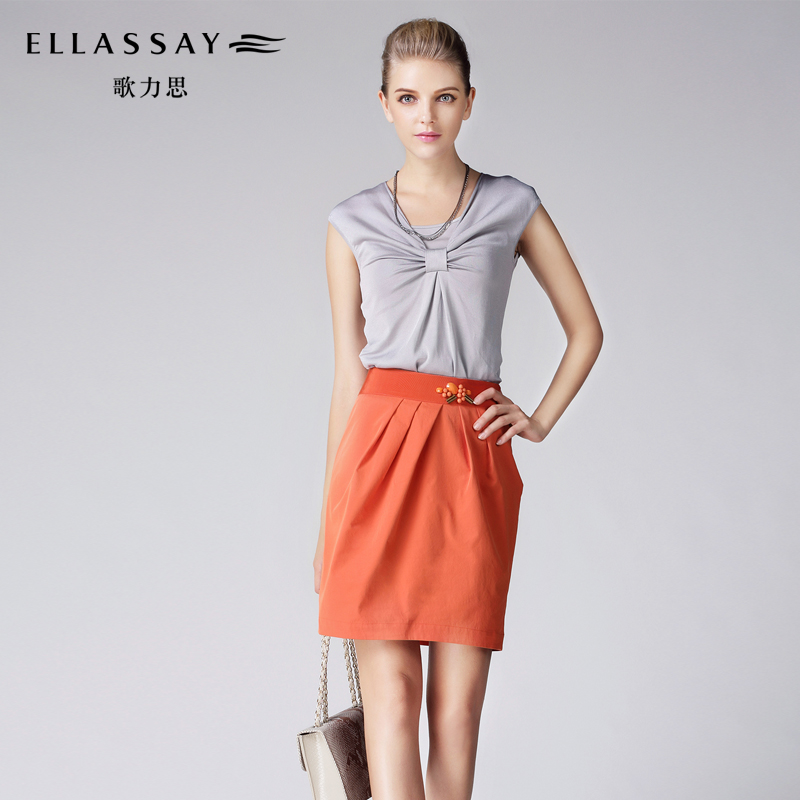 3.5 ellassay women's sleeveless pullover sweater 2013 all-match