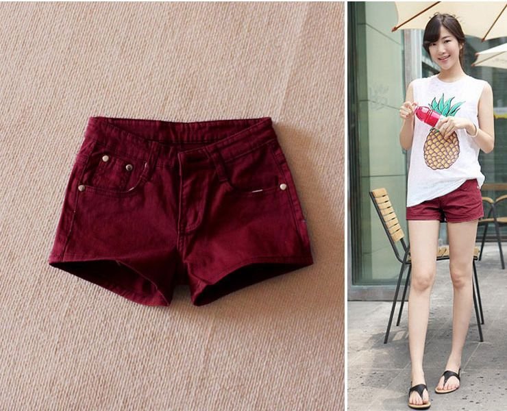 3,674 Korean ladies ' summer of 2012 new products like candy color denim hot shorts/hot pants/ XL size