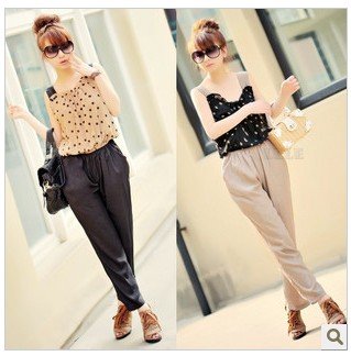 3,774 Korean 2012 new wave of women's chiffon Emile verhaeren even pants trousers casual pants Siamese trousers summer