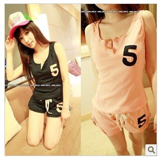 3,842 2012 Summer new women's wear NO.5 of the charming and dynamic leisure Sport Kit