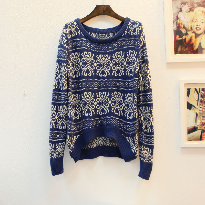 3 autumn and winter loose vintage autumn women's sweater pullover sweater h8 4