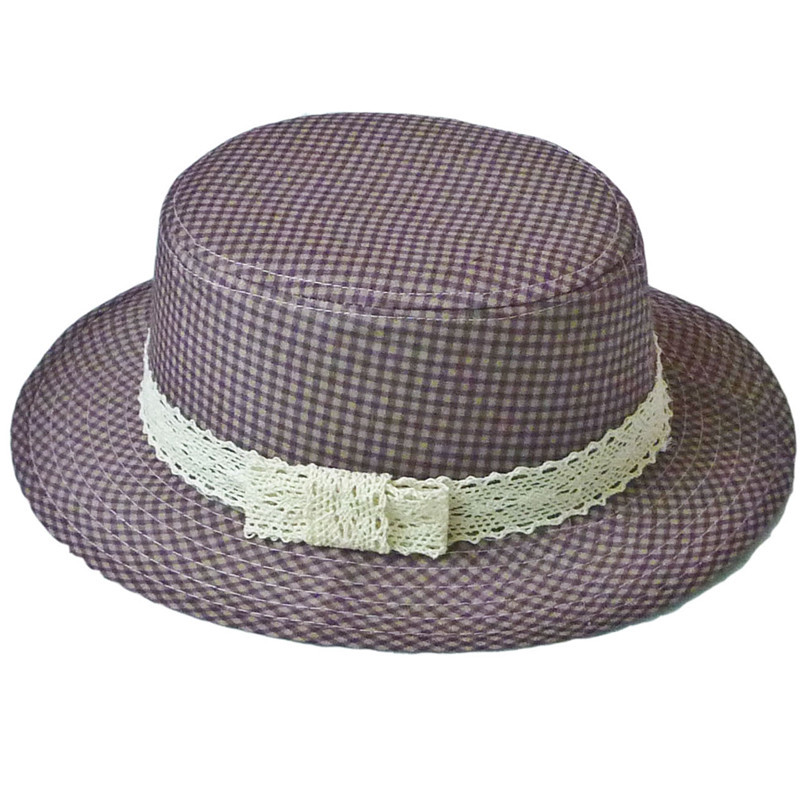 3 classic vintage houndstooth pattern hat flat fedoras