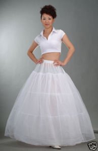 3-Hoop Wedding Clothing Train Style Petticoat Crinoline