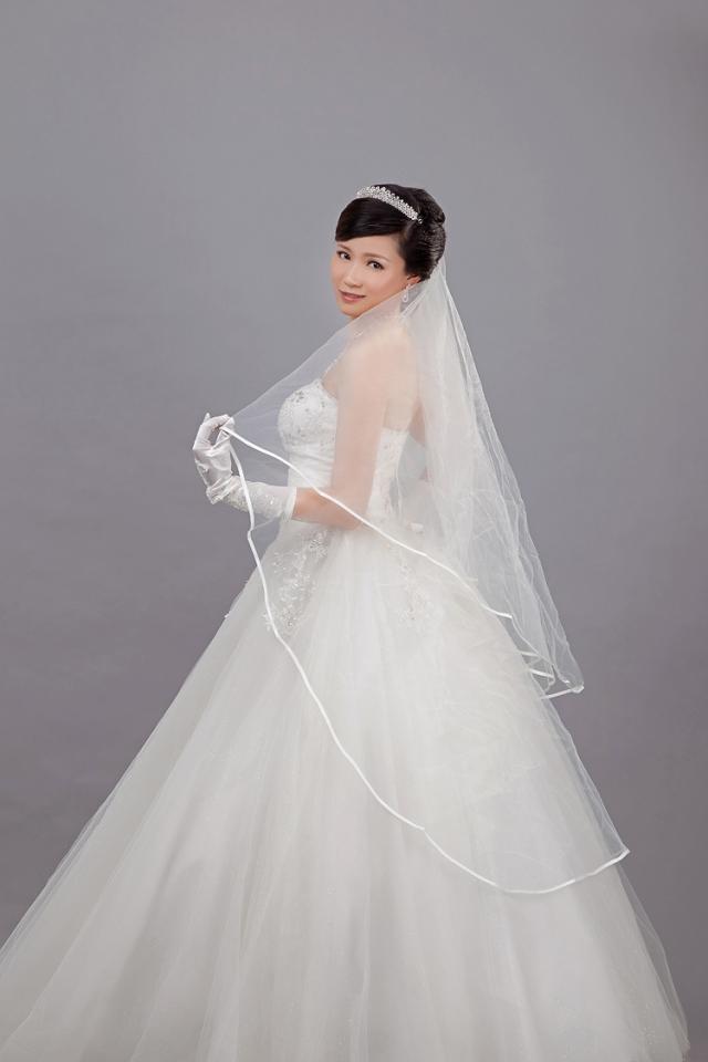 3 meters long train bridal veil ,wedding gown accessories,1-layer, white,lace,beading,wholesale,retail, low price, free shipping