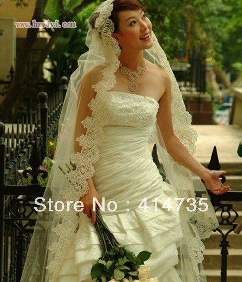 3 meters luxury veil bride white long veil wedding dress veil
