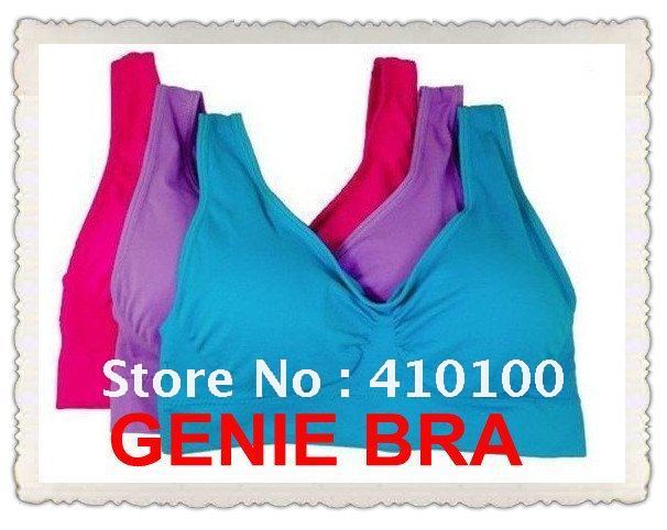 3 pcs/set Genie Bra with removable pads Women's Two-double Vest BODY SHAPER Push Up BREAST RHONDA SHEAR