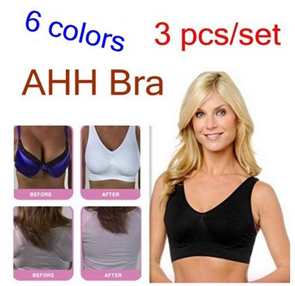 3 pcs/set High Quality AHH BRA 6 Size in stock BODY SHAPER Push Up BREAST RHONDA SHEAR Genie Bra