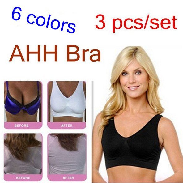 3 pcs/set High Quality AHH BRA 6 Size in stock BODY SHAPER Push Up BREAST RHONDA SHEAR Genie Bra