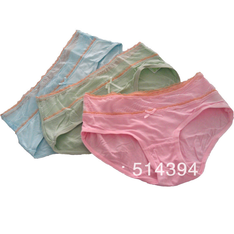 3 Pieces in 1 Set pantie  FREE SHIPPING ! 2012 Women's lace decoration panties