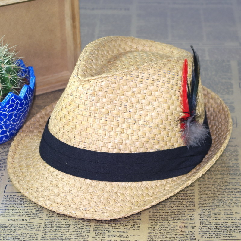 3 summer jazz hat male millinery lovers strawhat straw braid fedoras hat