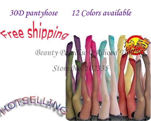 30 Denier pantyhose  12 colors candy stockings velvet socks 2011 spring summer hotselling accessories antiradiation