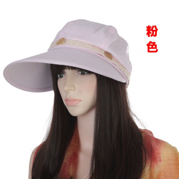 30$Min Order Hat female summer women's anti-uv sunbonnet sun hat dual cap
