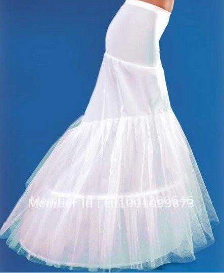30% OFF White Fishtail Mermaid Petticoat Underskirt For Wedding Bridal Dresses Prom Evening Ball Formal Gowns