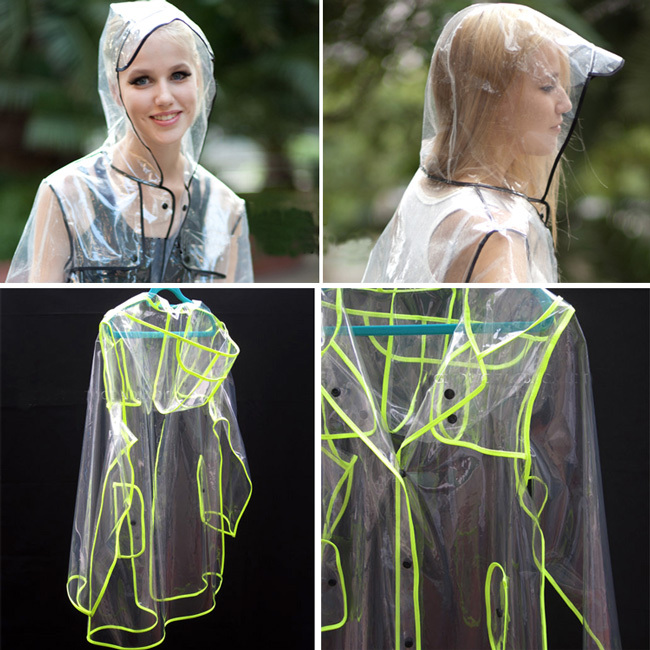 30 PCS/LOT! Unisex Outdoor rain wear Transparent raincoat Plastic rain suit Free shipping(12004)