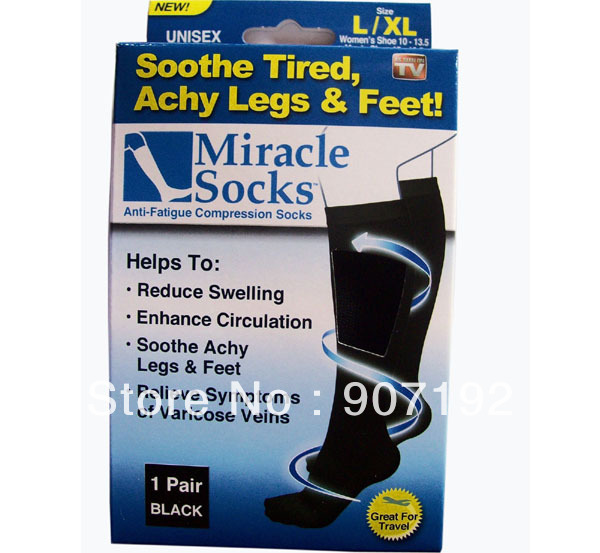300pairs Miracle leg Socks Energize Your Feet and Legs slimming socks for men and women beauty leg
