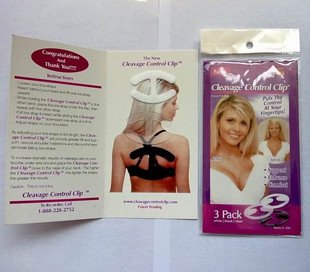 300pcs/lot(100set) control clip Perfect Adjust Bra Strap Clip Cleavage Control Clip
