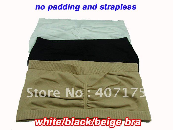 300pcs/lot(100sets) Super Comfortable Seamless Bandeau Tube Top Bra-top,3 Color a Set Only One Set Sale (OPP bag)