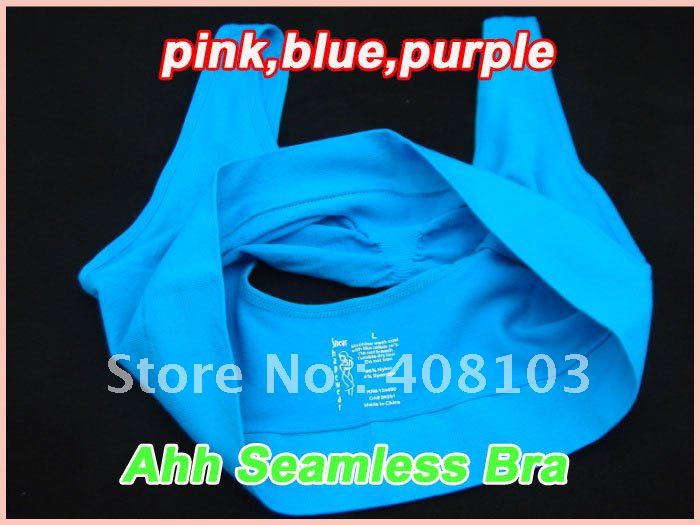 300pcs/lot Ahh Bra Shear Ahh Seamless Leisure Bra no padding,3 Color a Set No Other Select(opp bag)