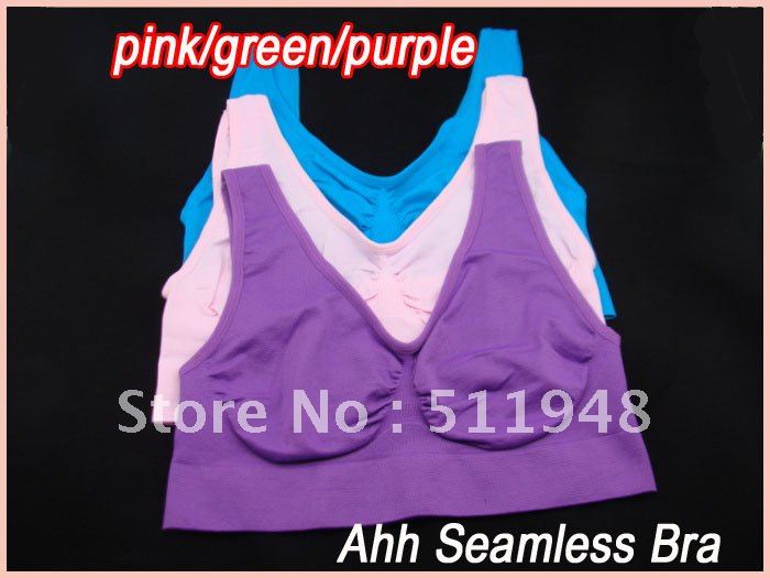 300pcs/lot  Ahh Bra Shear Ahh Seamless Leisure Bra no padding(OPP bag)