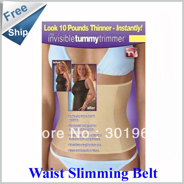 300pcs/lot Invisible Tummy Trimmer Slimming Belt Body Trimmer (OPP bag)