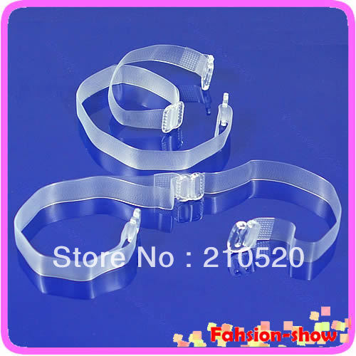 30pair/lot Adjustable Women Bra Transparent Clear Bra Strap Free Shipping
